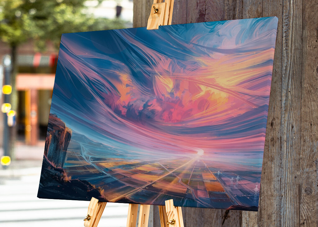 Klid při západu slunce