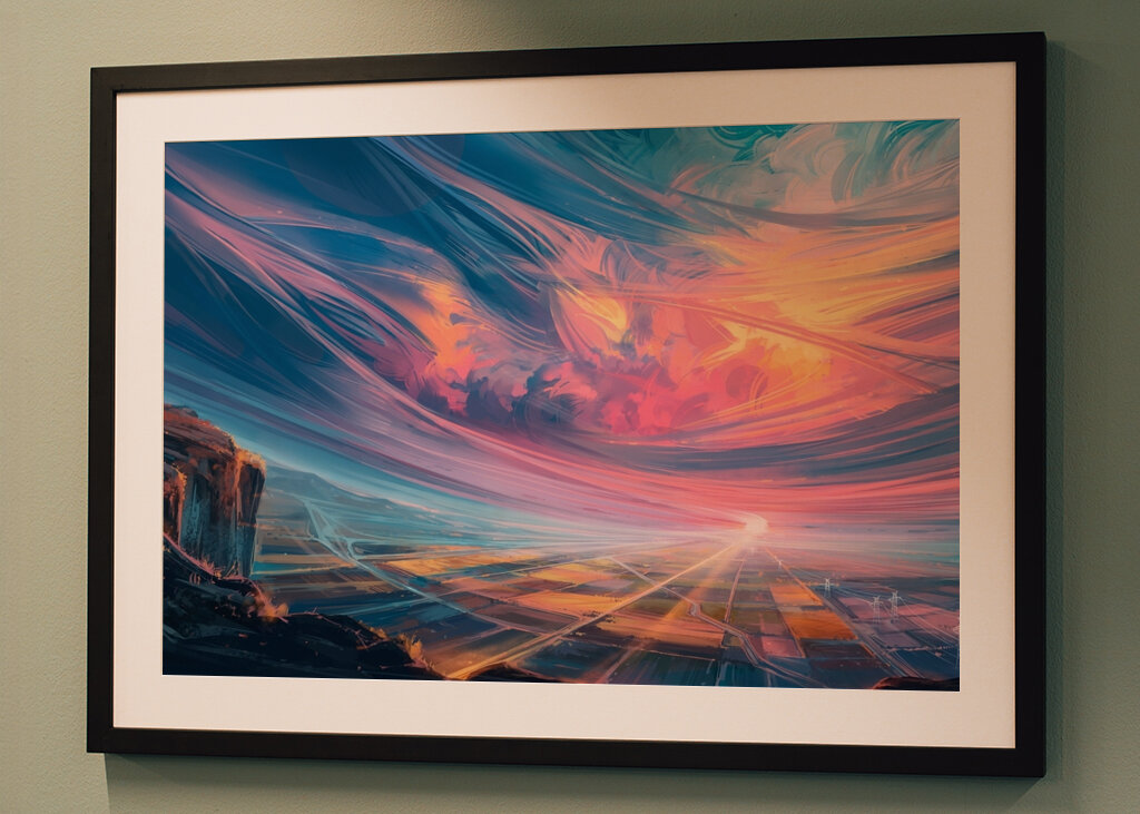 Klid při západu slunce