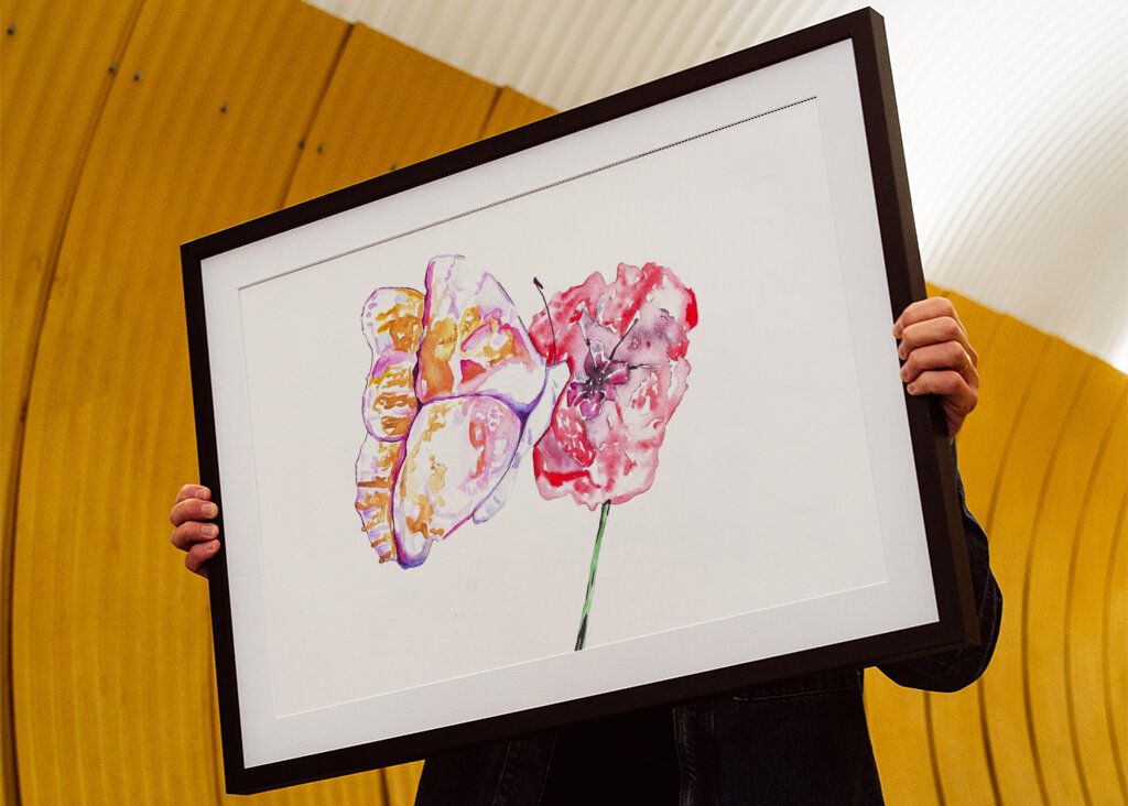 Butterfly and Red Poppy
