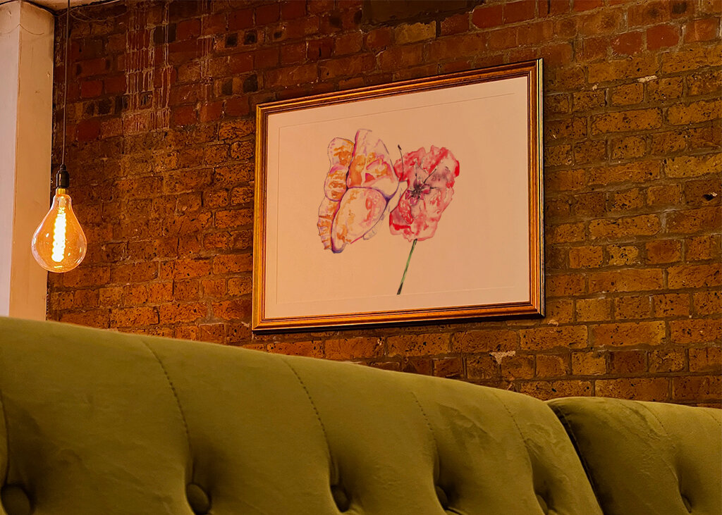 Butterfly and Red Poppy