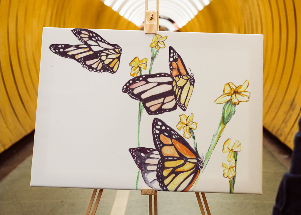Monarca And Wildflowers