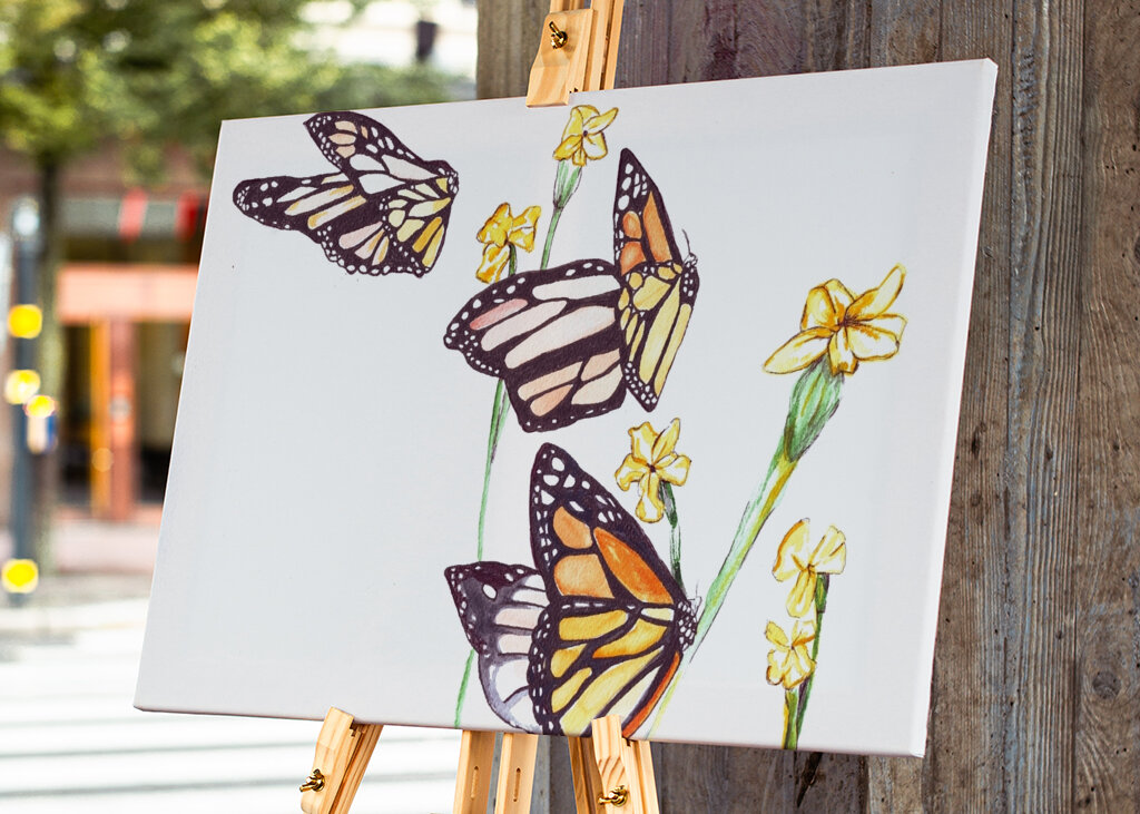 Monarca And Wildflowers