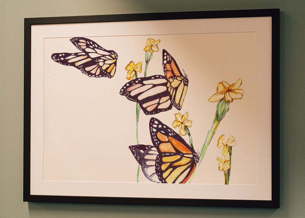 Monarca And Wildflowers