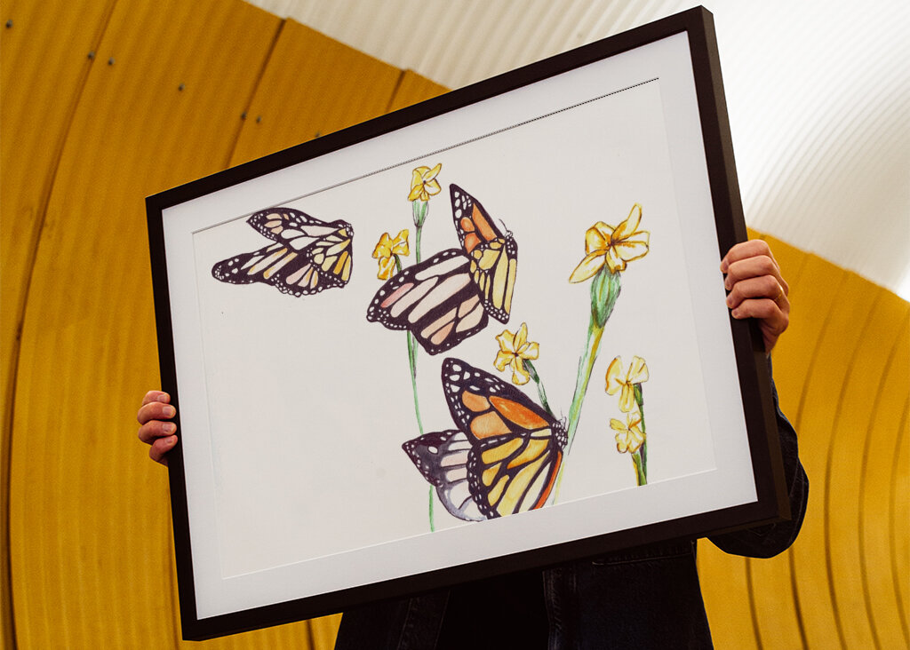 Monarca And Wildflowers