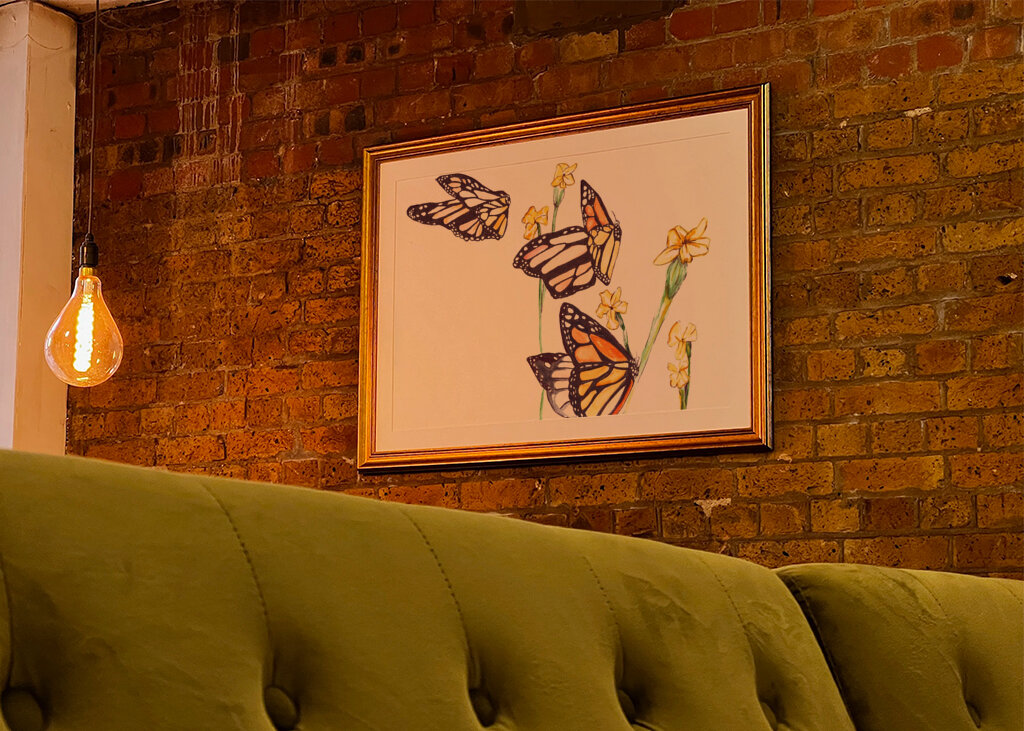 Monarca And Wildflowers