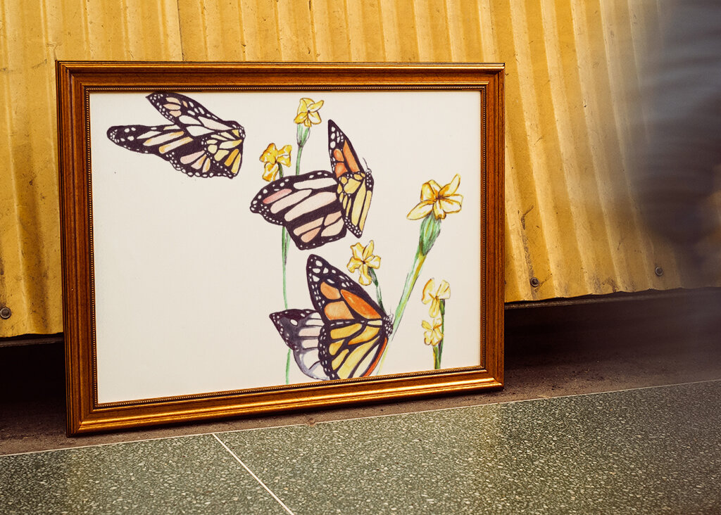 Monarca And Wildflowers