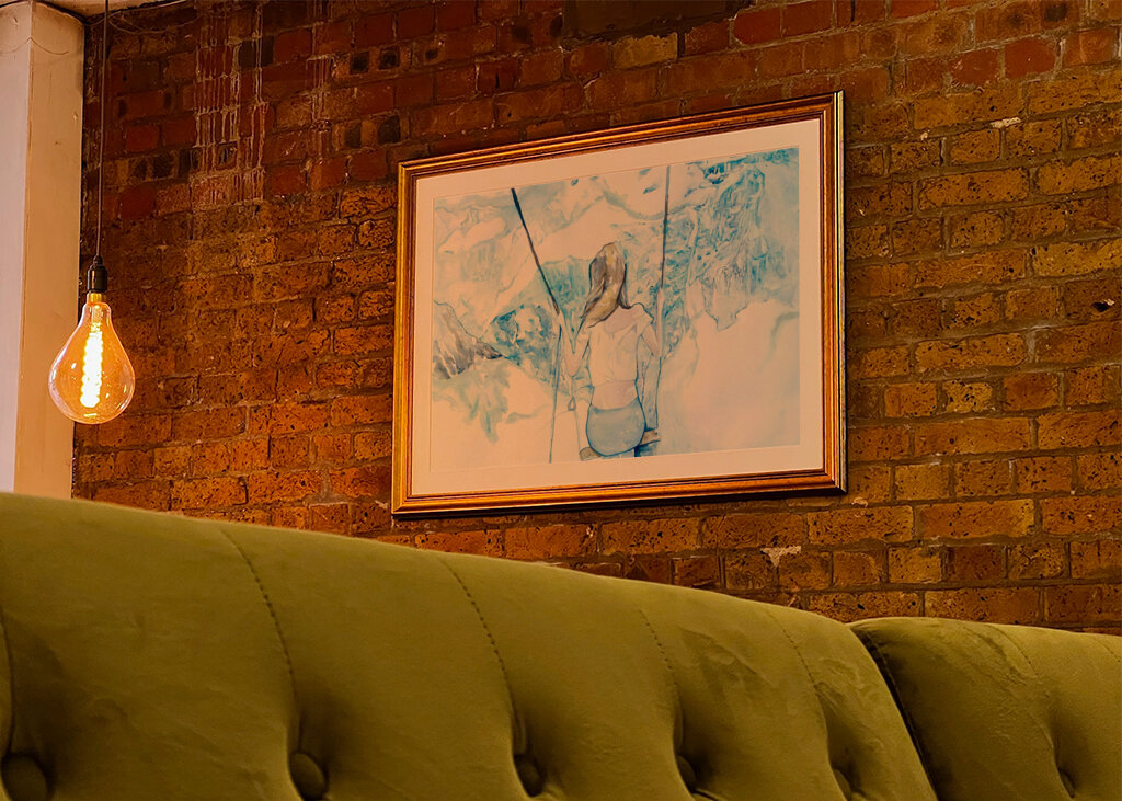 Ragazza Sull’Altalena Innevata