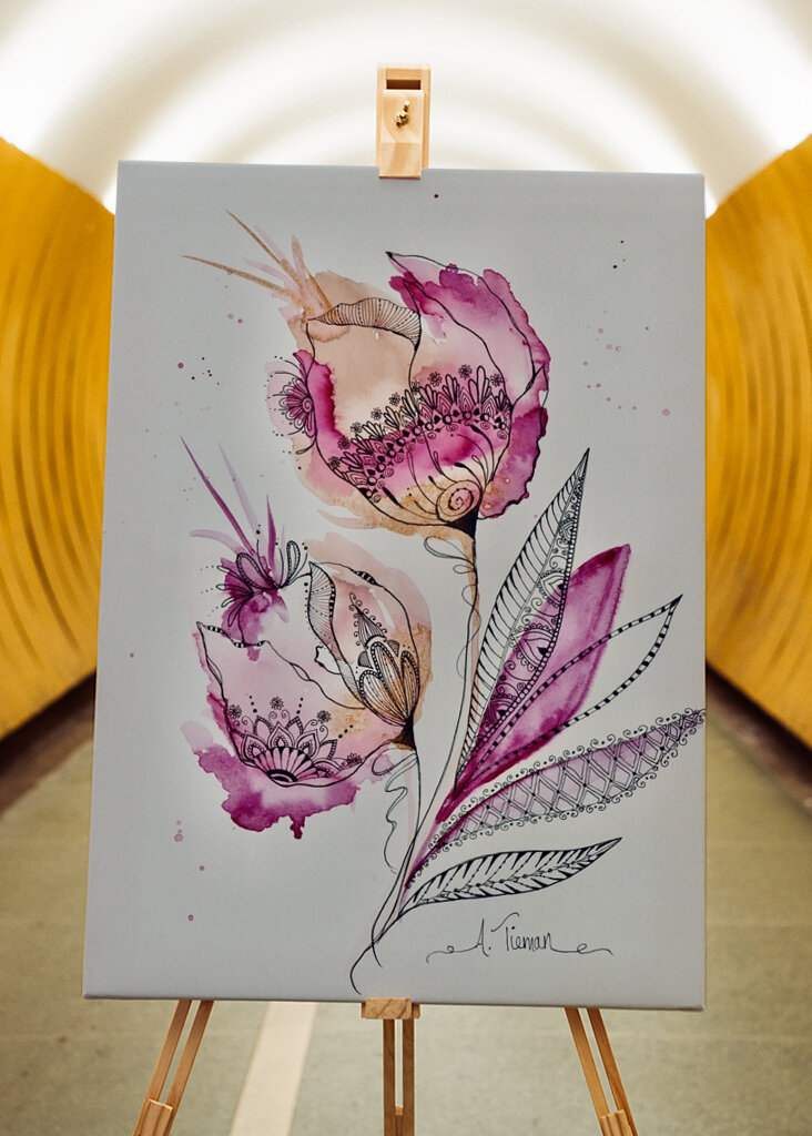 Blomsterdrømme i blæk