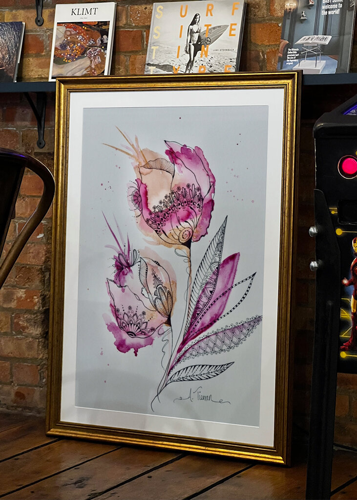 Blomsterdrømme i blæk