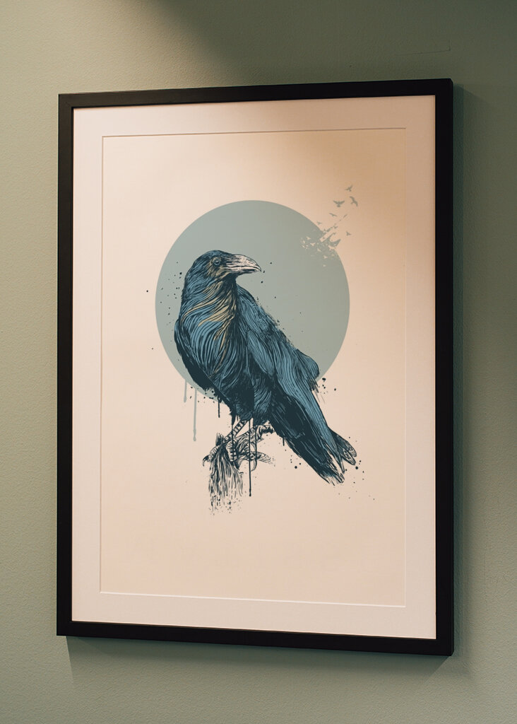 Le regard calme du corbeau