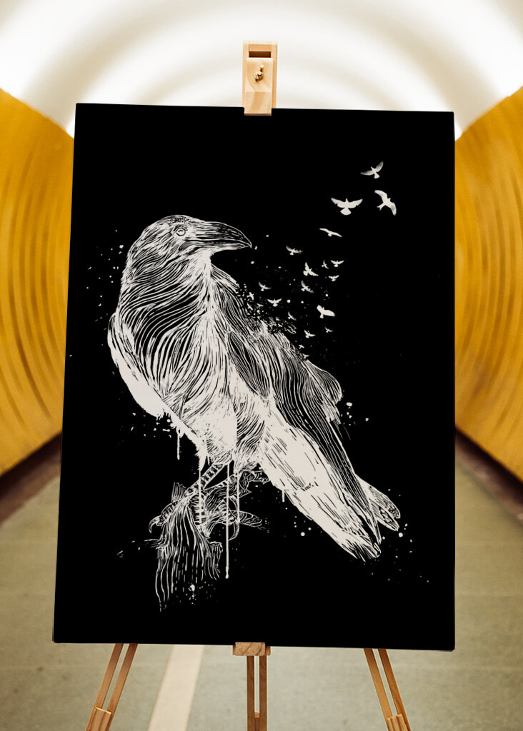 Verblassender Rabenflug