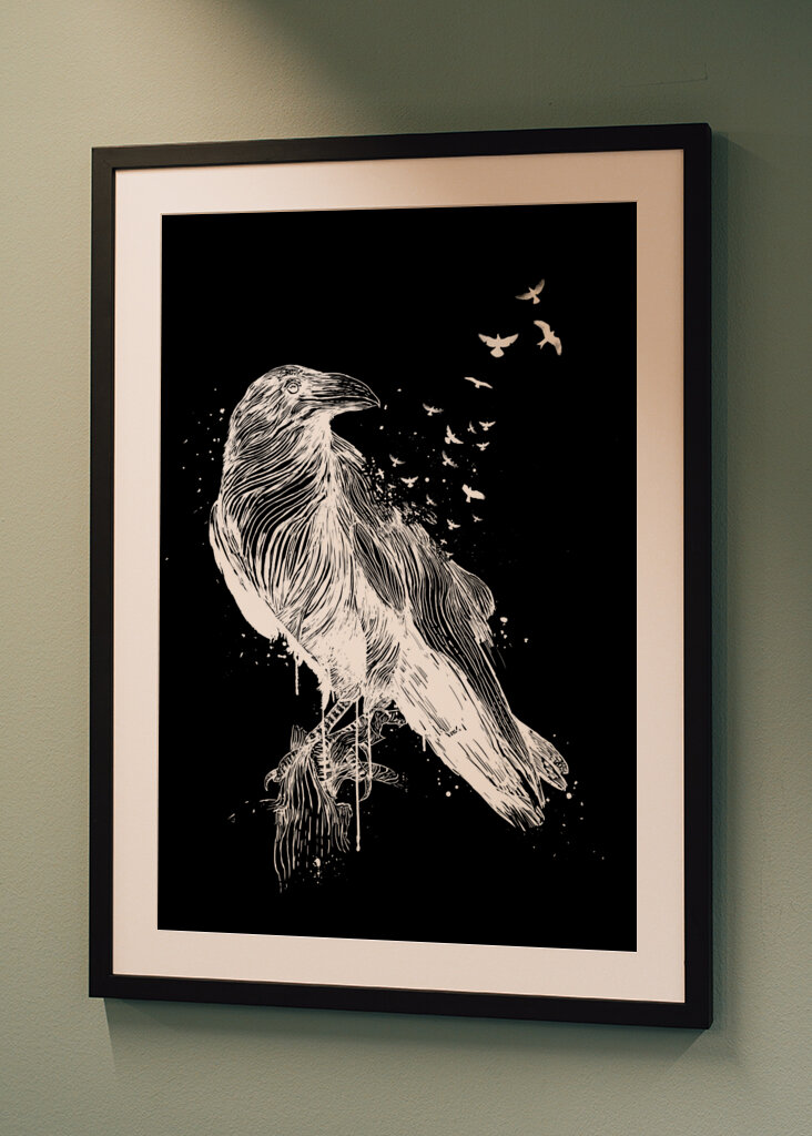 Verblassender Rabenflug