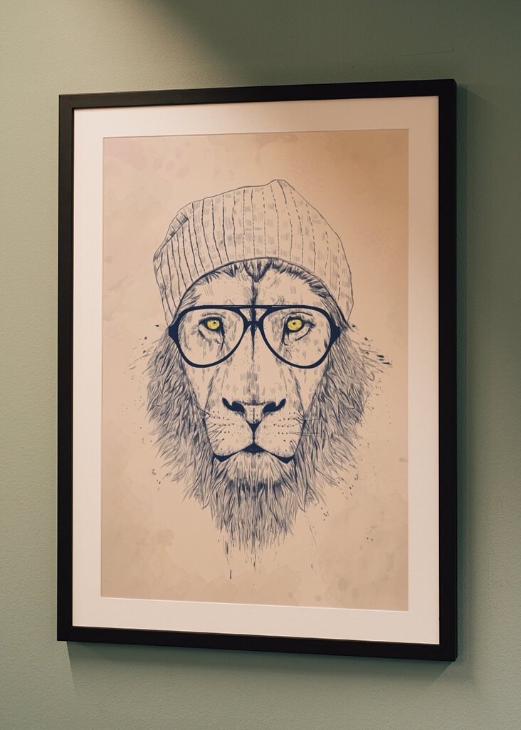 Hipster Lion Roar