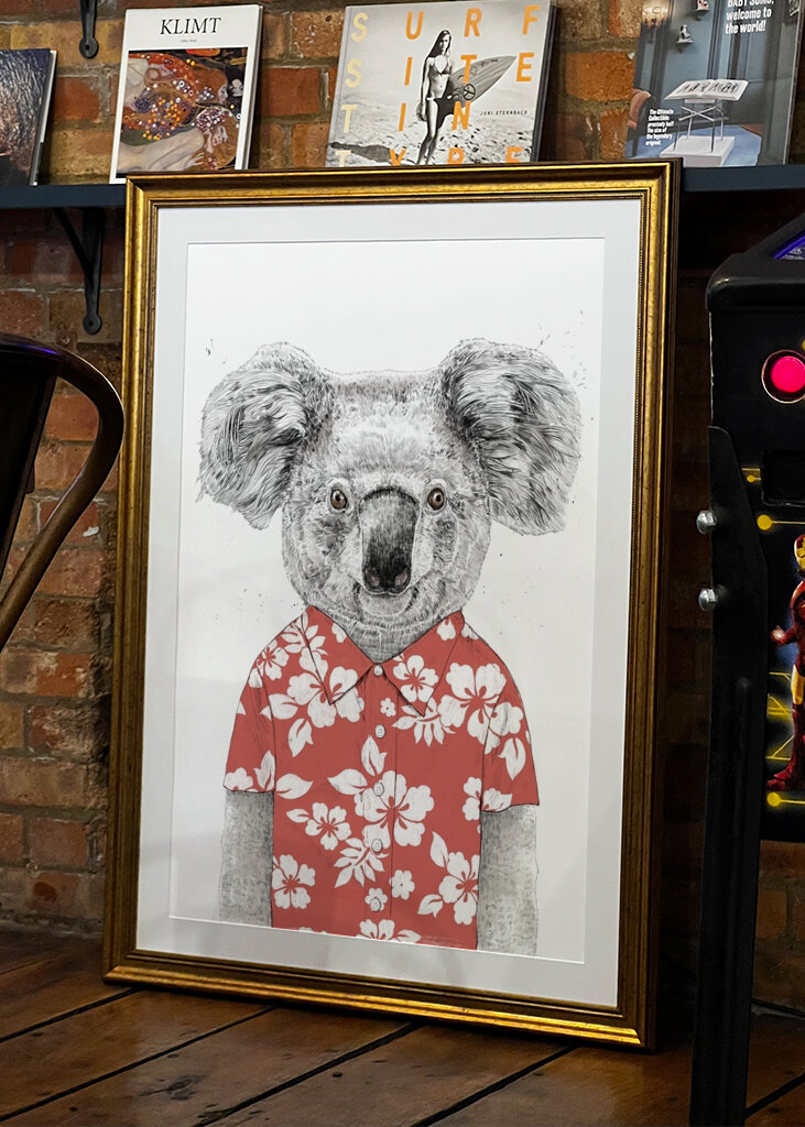 Tropischer Koala-Stil