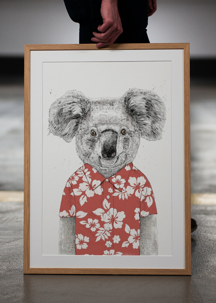 Tropischer Koala-Stil