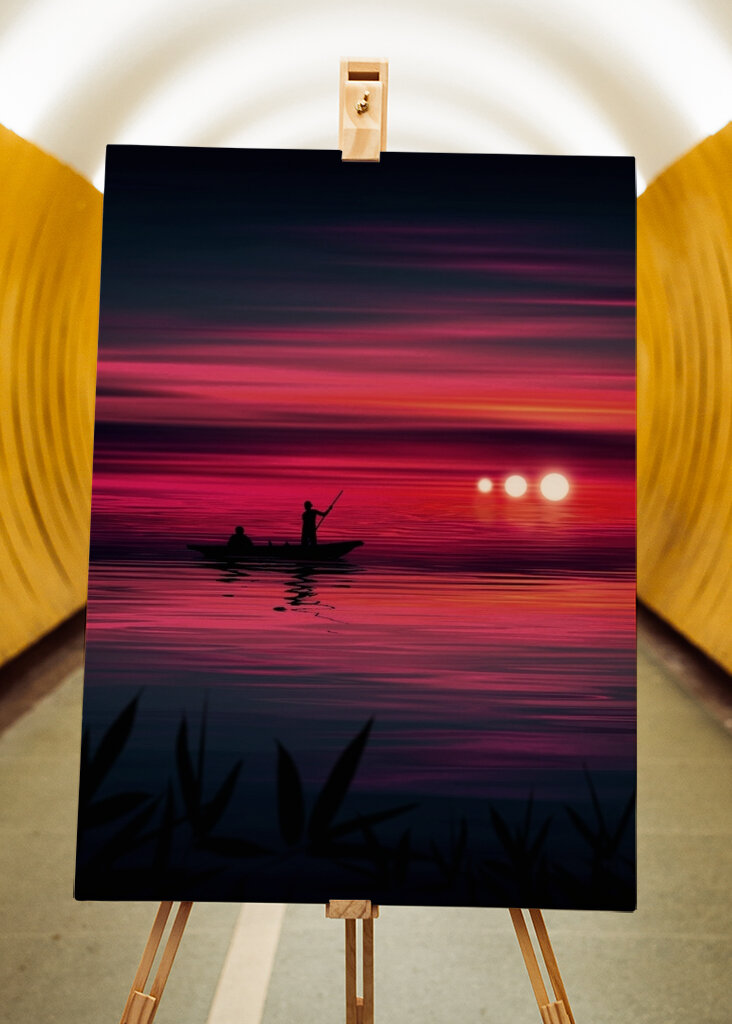 Trippel solnedgång resa