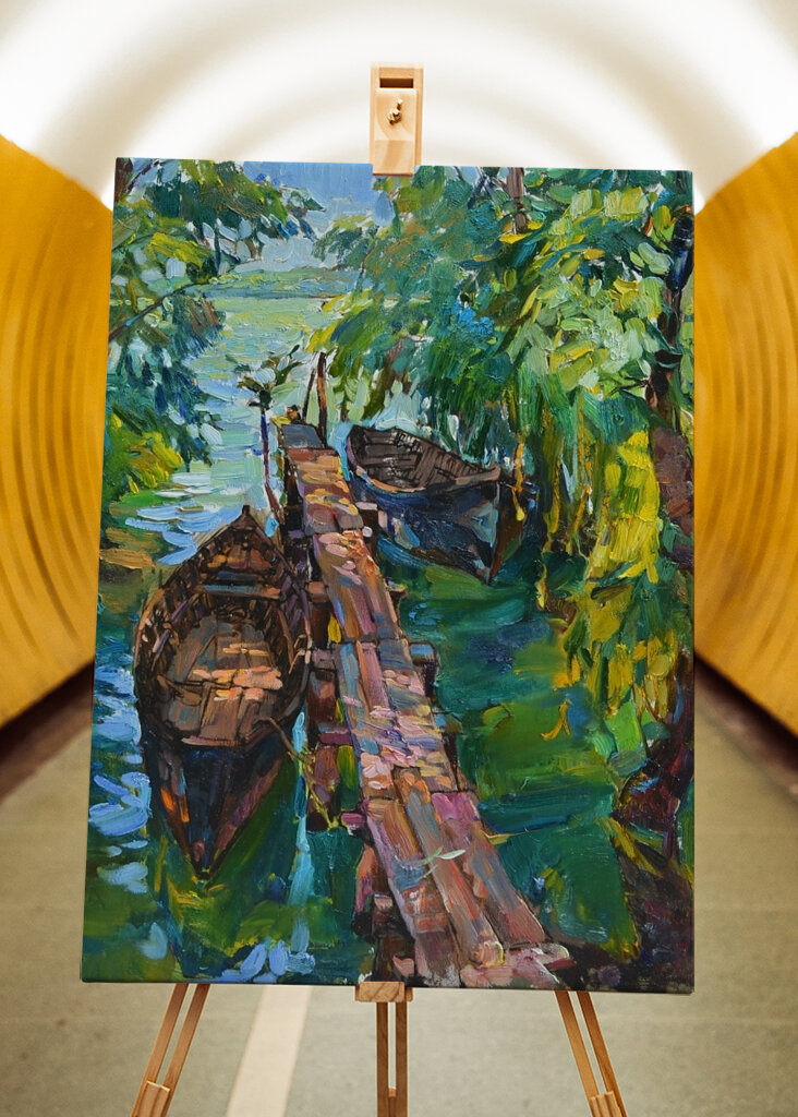 Ruhige Wasserlandschaft