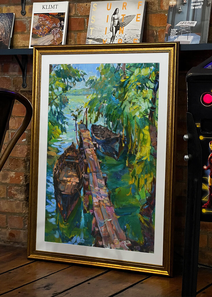 Ruhige Wasserlandschaft