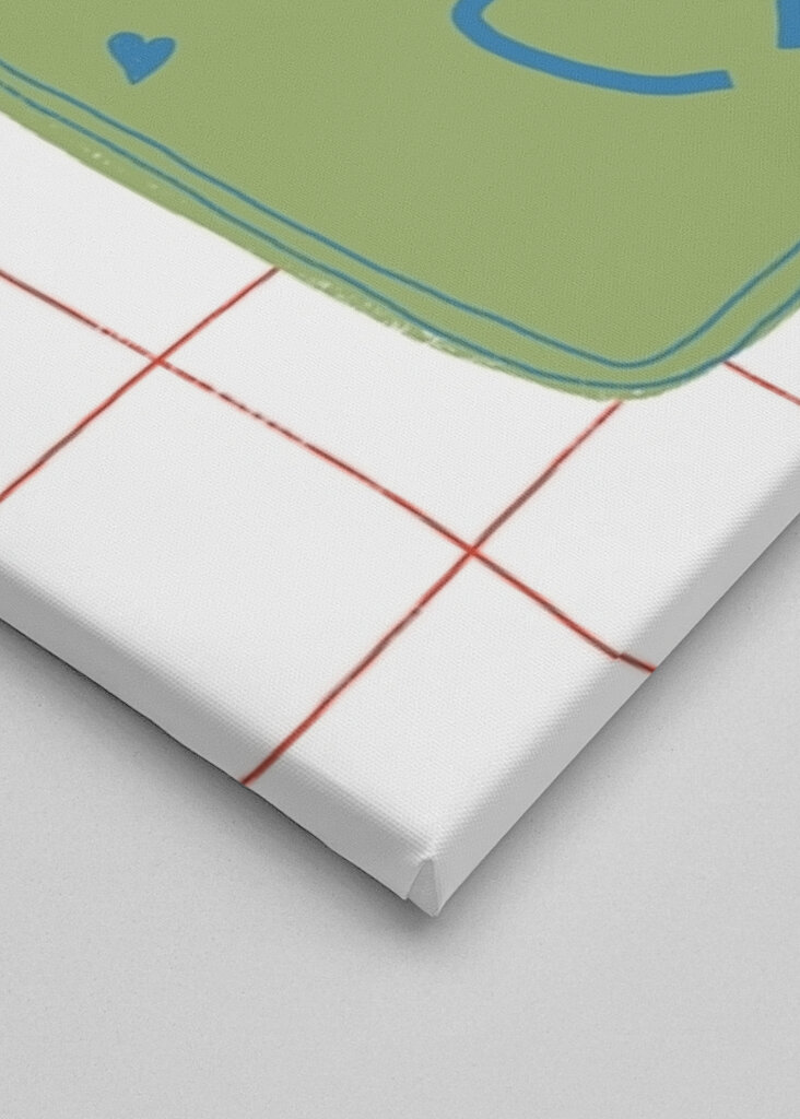 Dose mit grünem Fisch