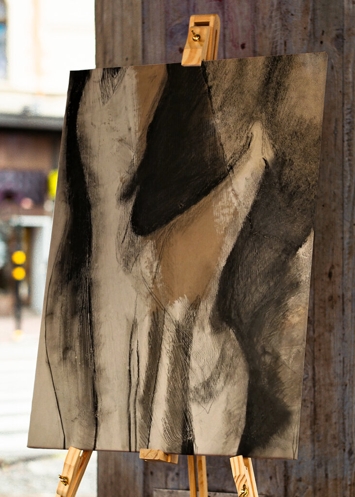 Abstrakte flytende former