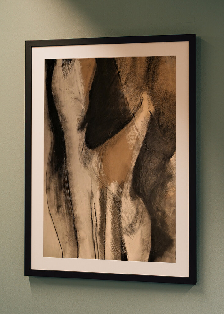 Abstrakte flytende former