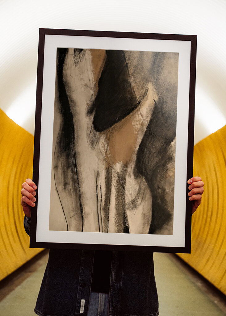 Abstrakte flytende former