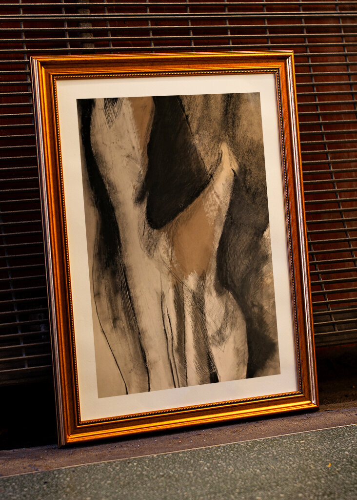 Abstrakte flytende former