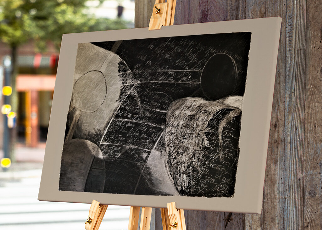 Kreidetafel-Geflüster