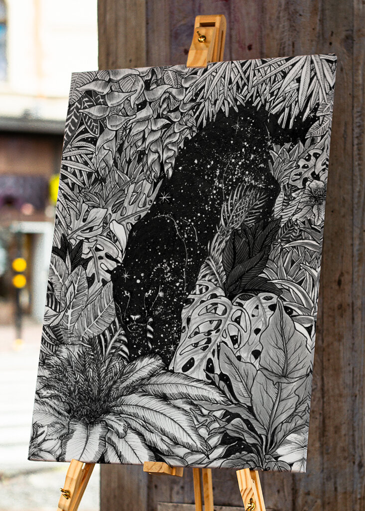 Pantera de la selva estrellada