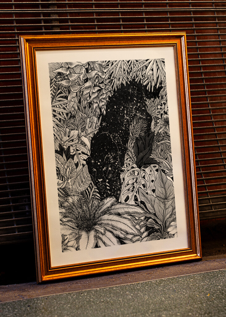 Pantera de la selva estrellada