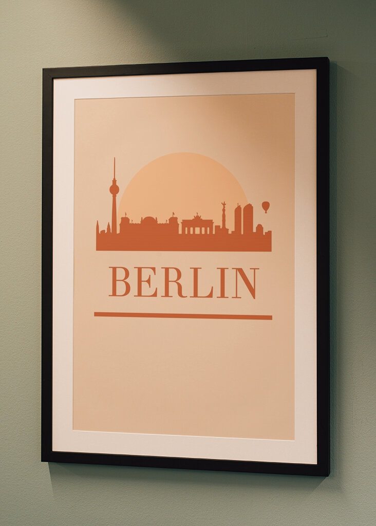 Sylwetka Berlina Słońce