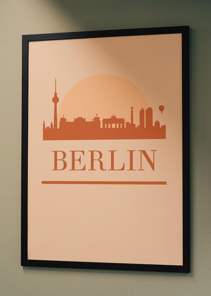 Sylwetka Berlina Słońce