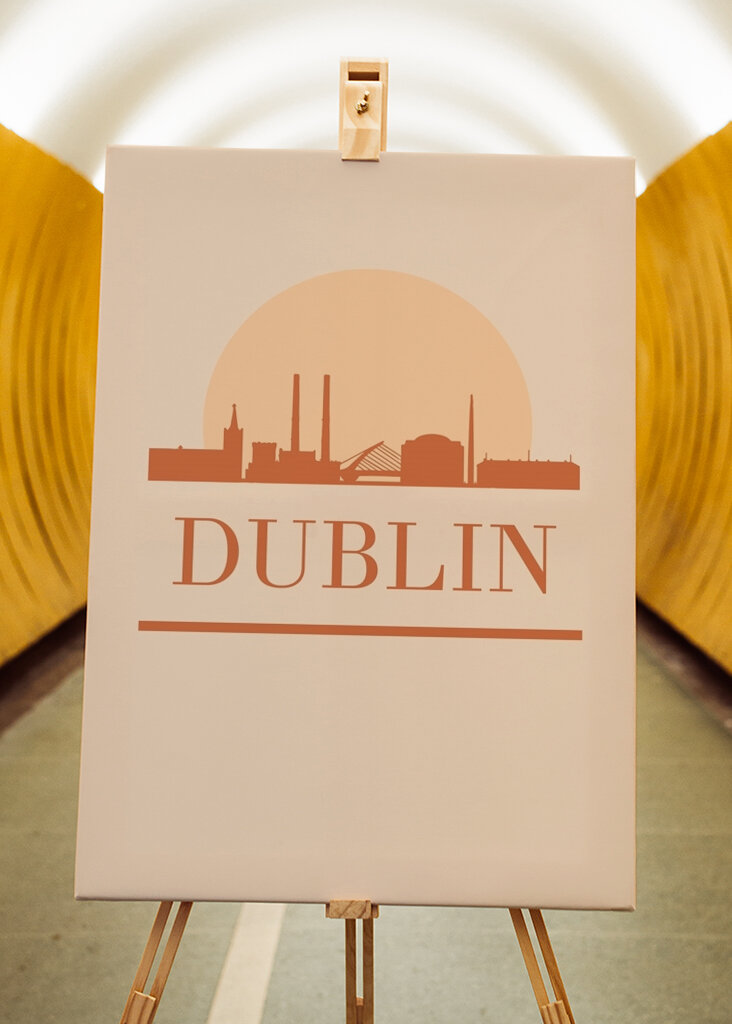 Dublin Skyline Sonnenuntergang
