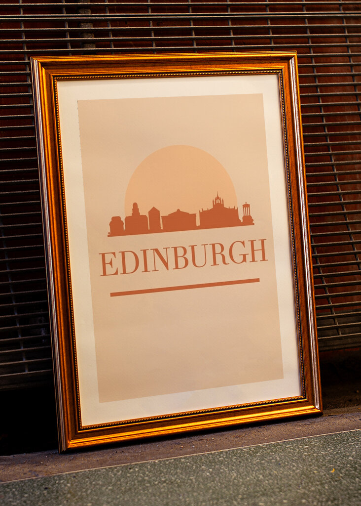 Puesta de sol sobre Edimburgo