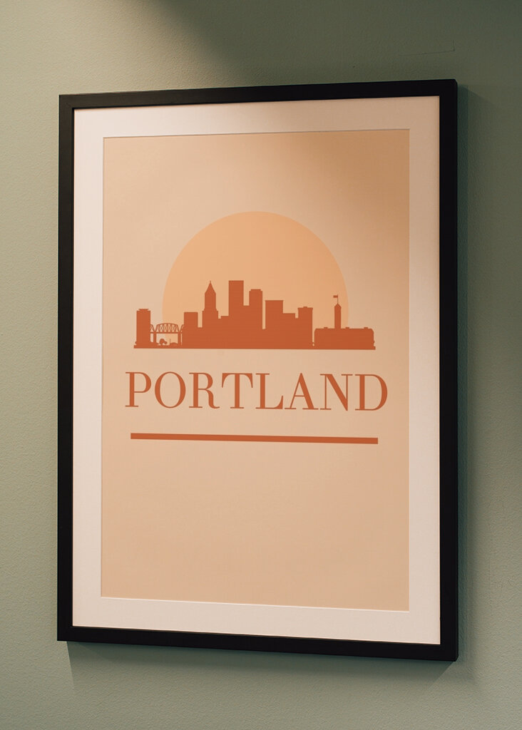 Panoramatická scéna západu slunce