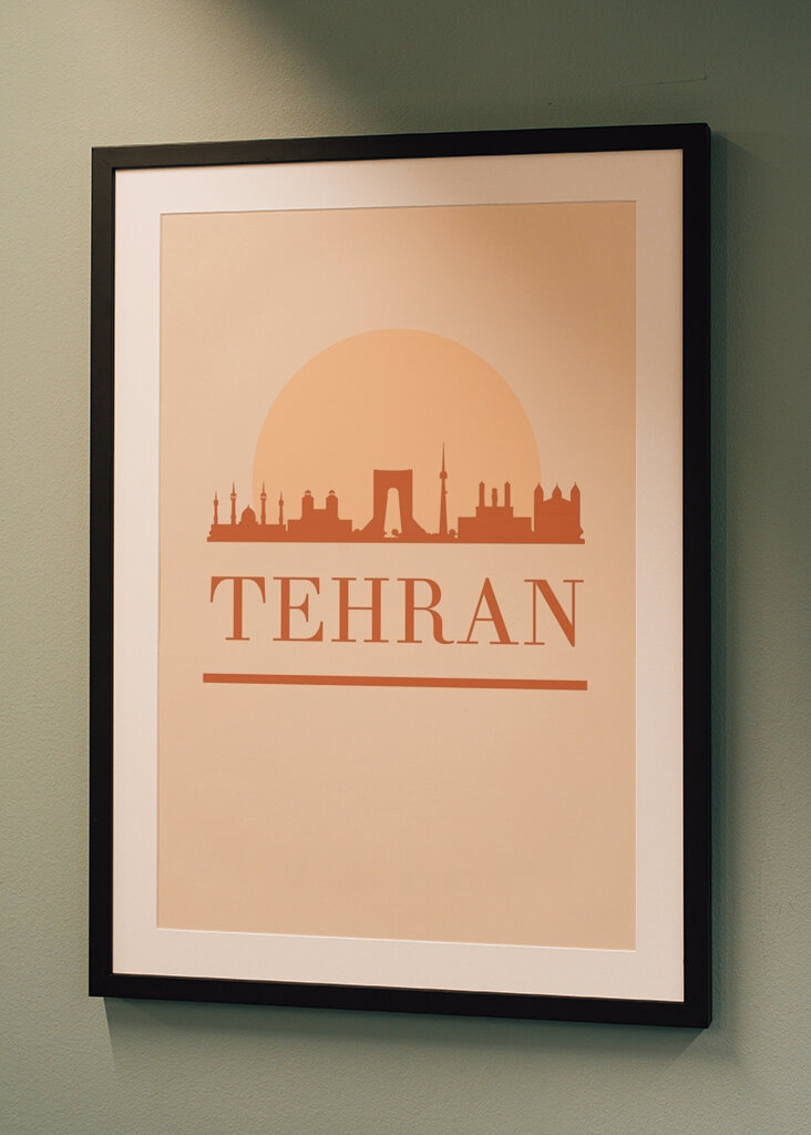 Amanecer en la ciudad de Teherán