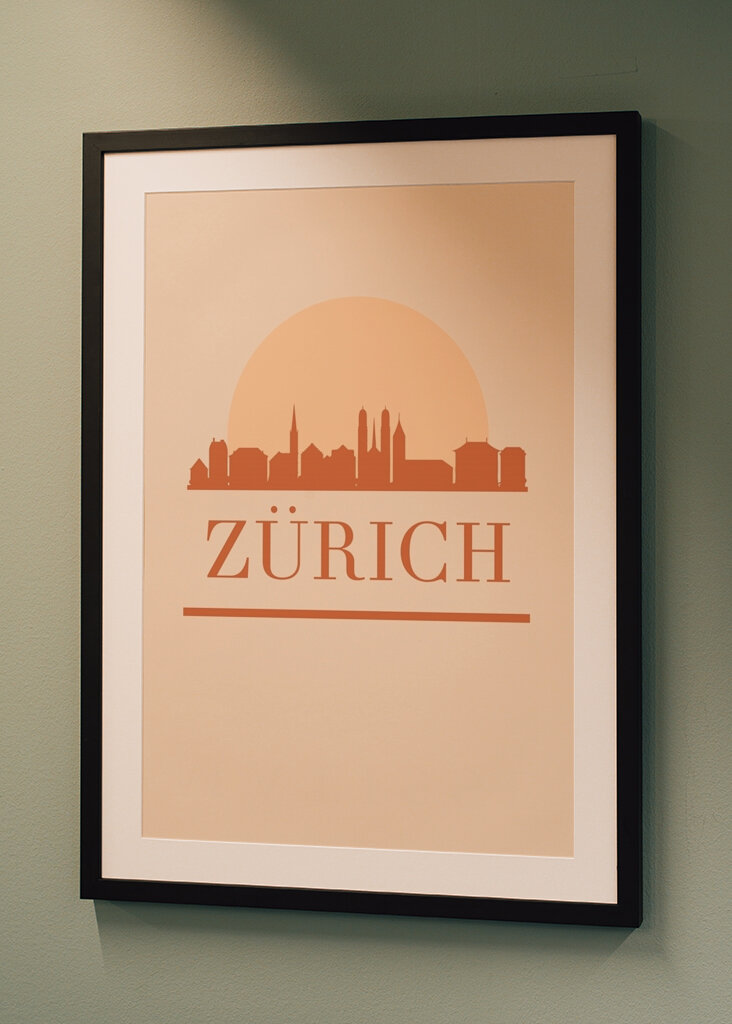 Sonnenuntergang über Zürich