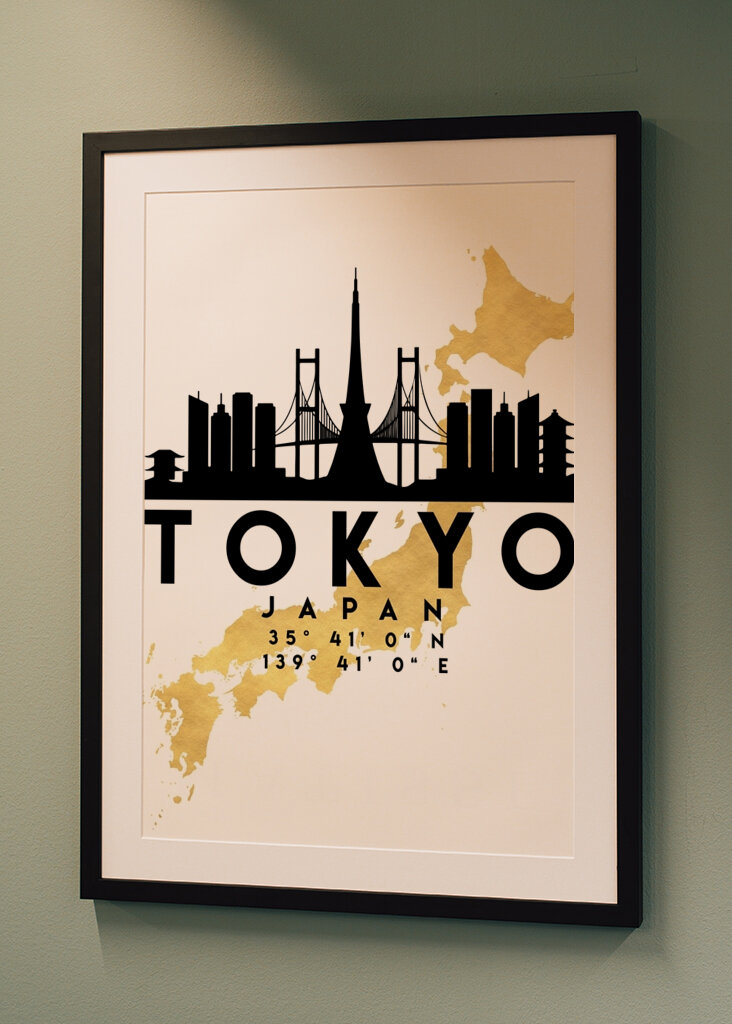 Horizonte de Tokio Dorado