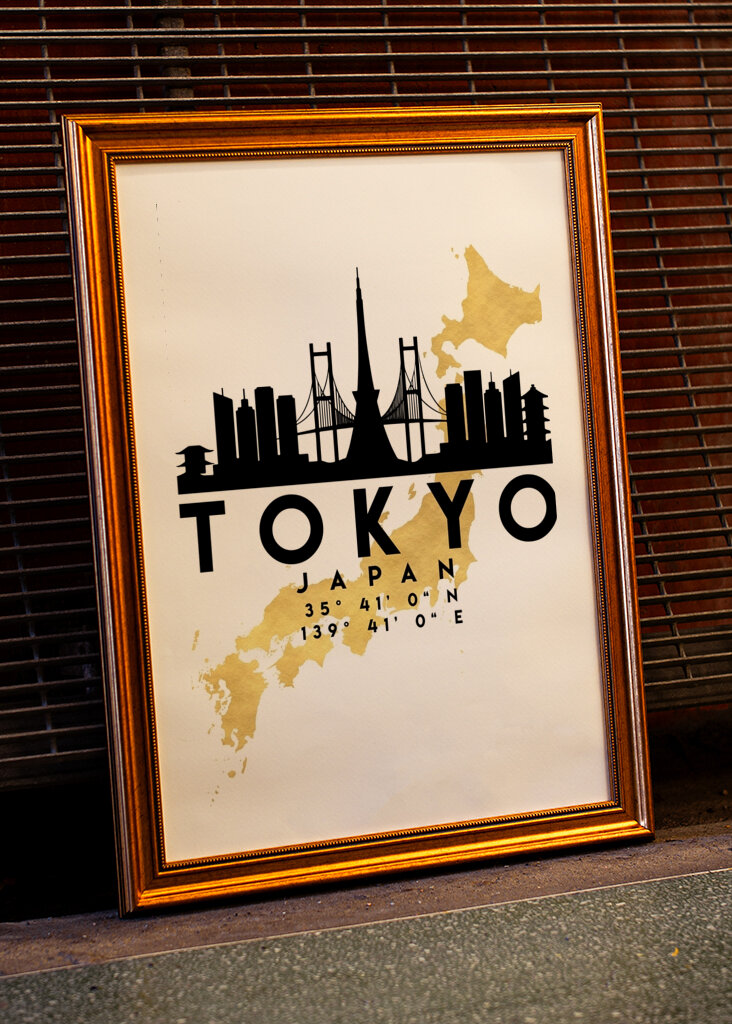 Horizonte de Tokio Dorado