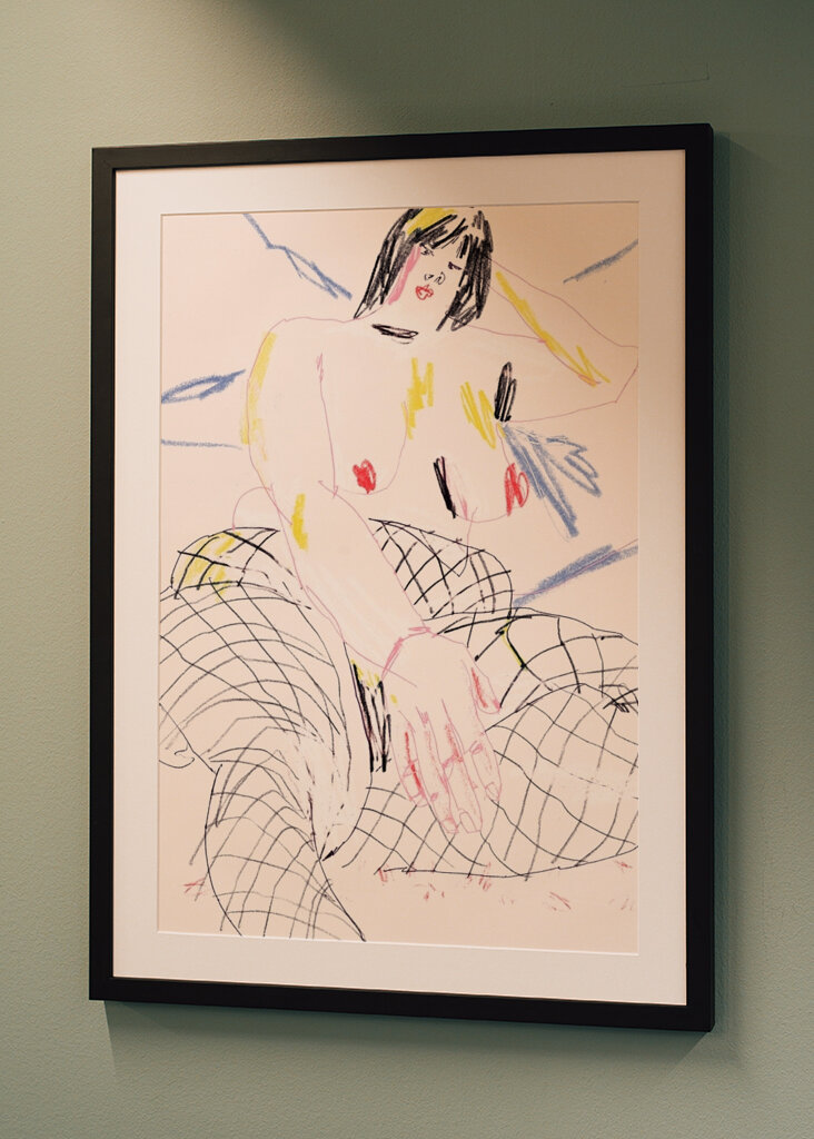 Levende skitse silhuet