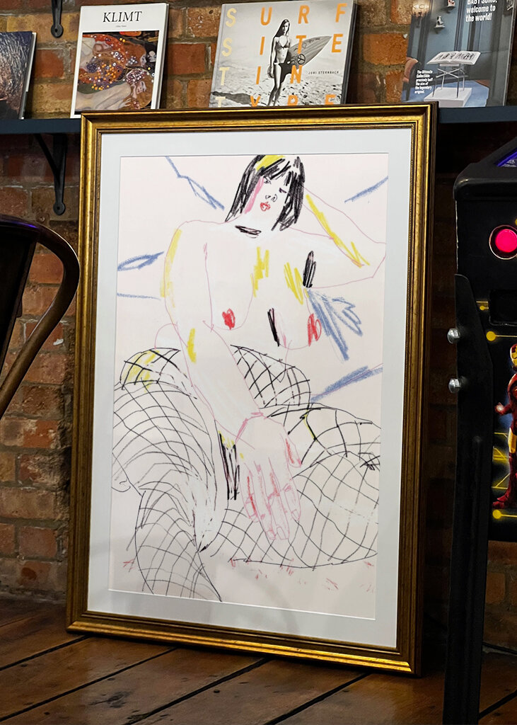 Levende skitse silhuet