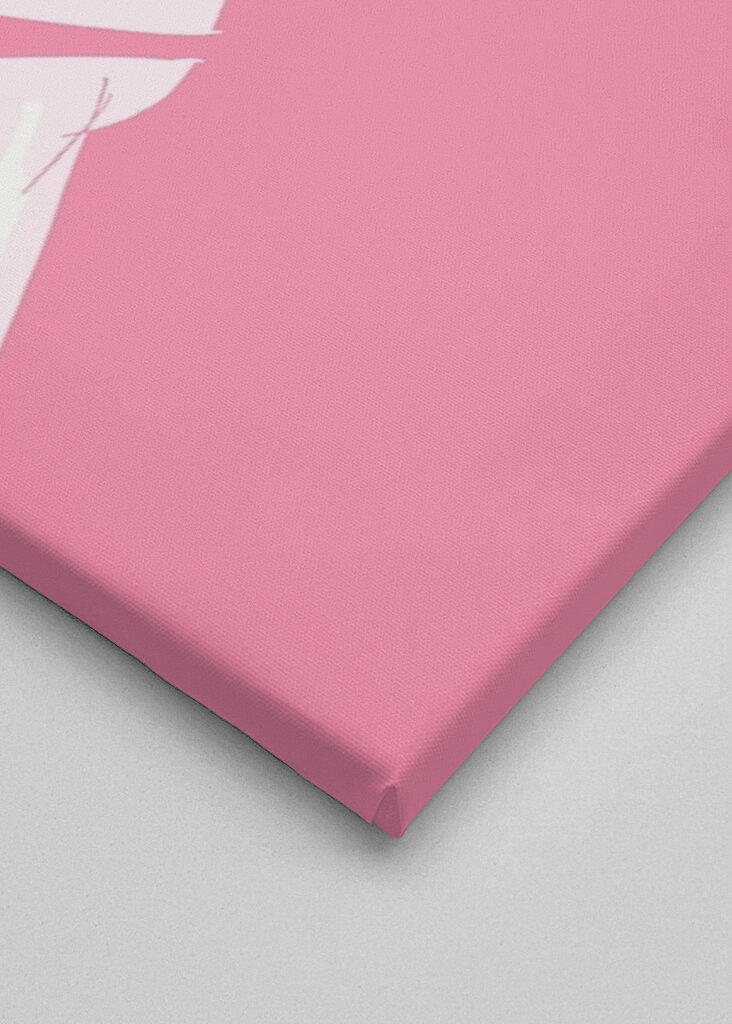 Drømmende lyserød positur