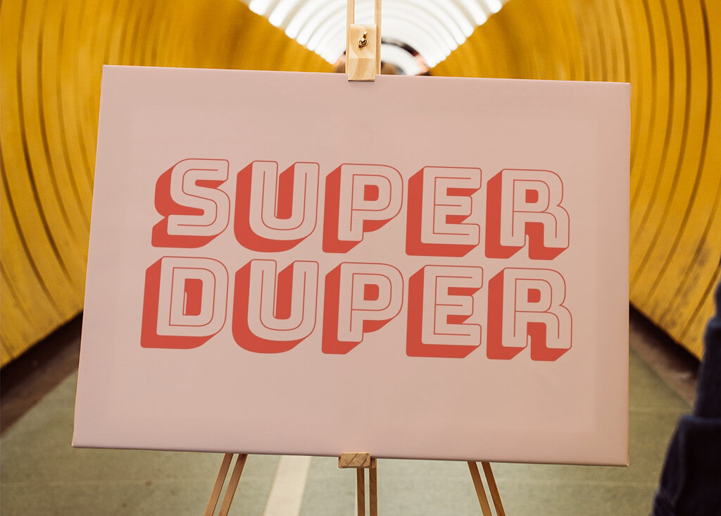 Typographie audacieuse amusante