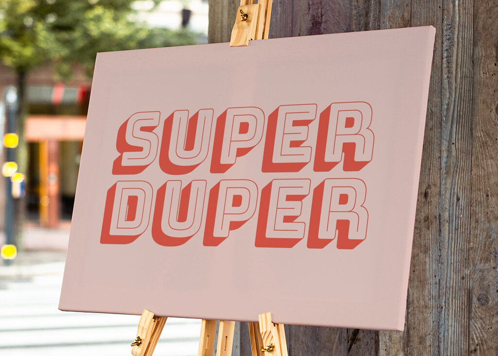 Typographie audacieuse amusante