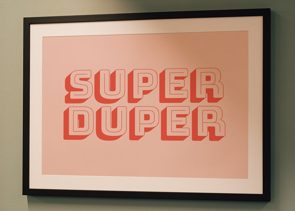 Typographie audacieuse amusante