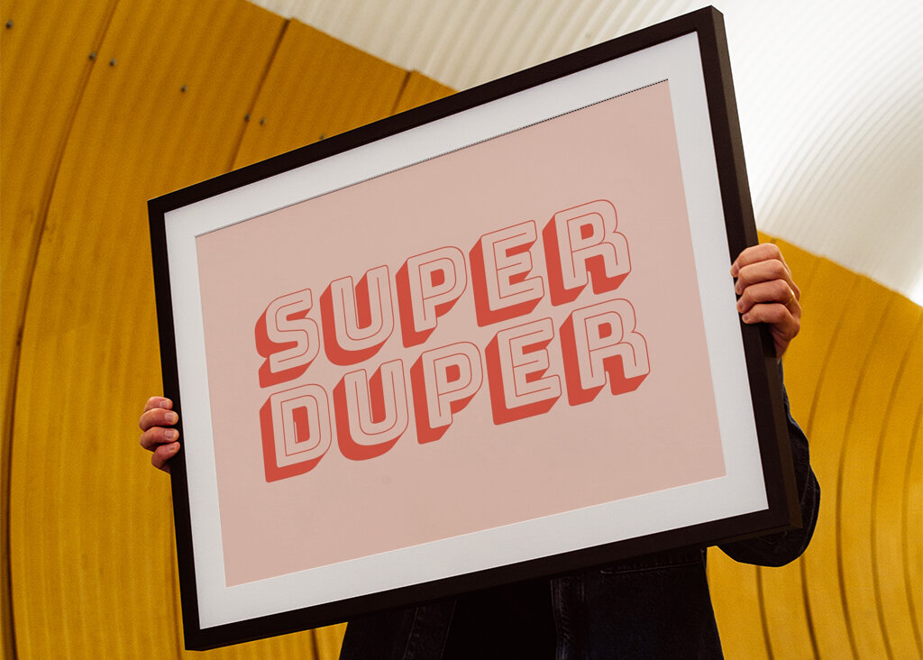 Typographie audacieuse amusante