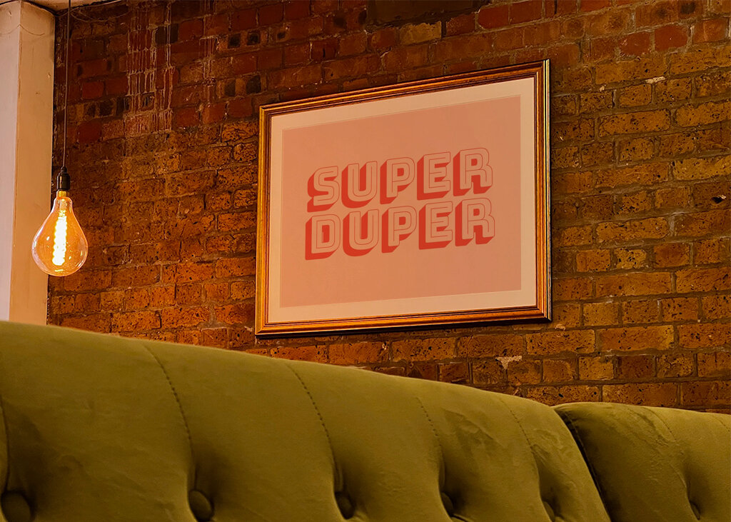 Typographie audacieuse amusante