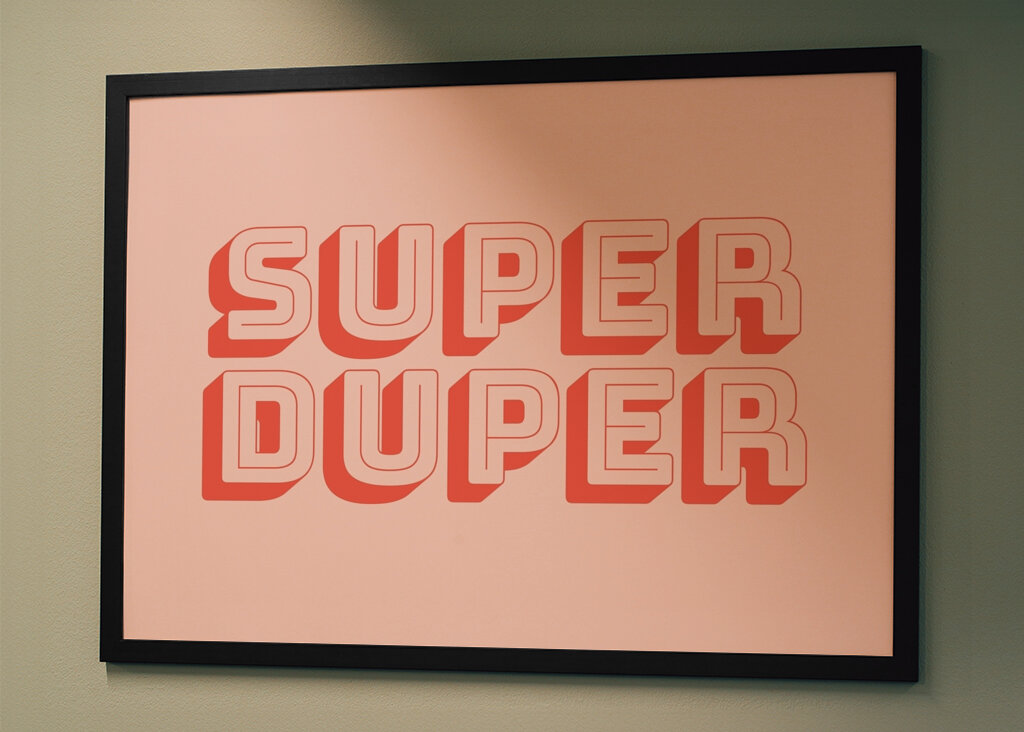 Typographie audacieuse amusante