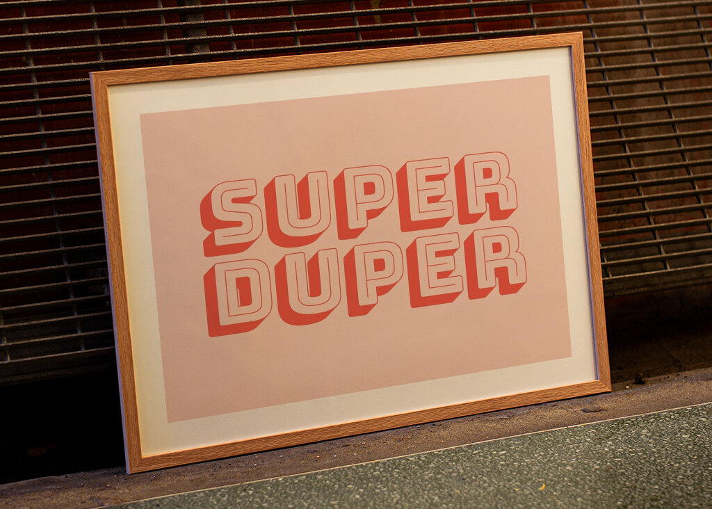 Typographie audacieuse amusante