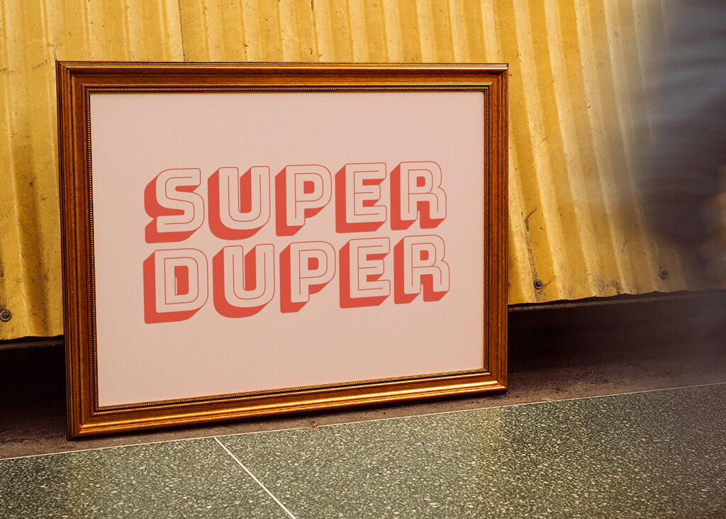 Typographie audacieuse amusante